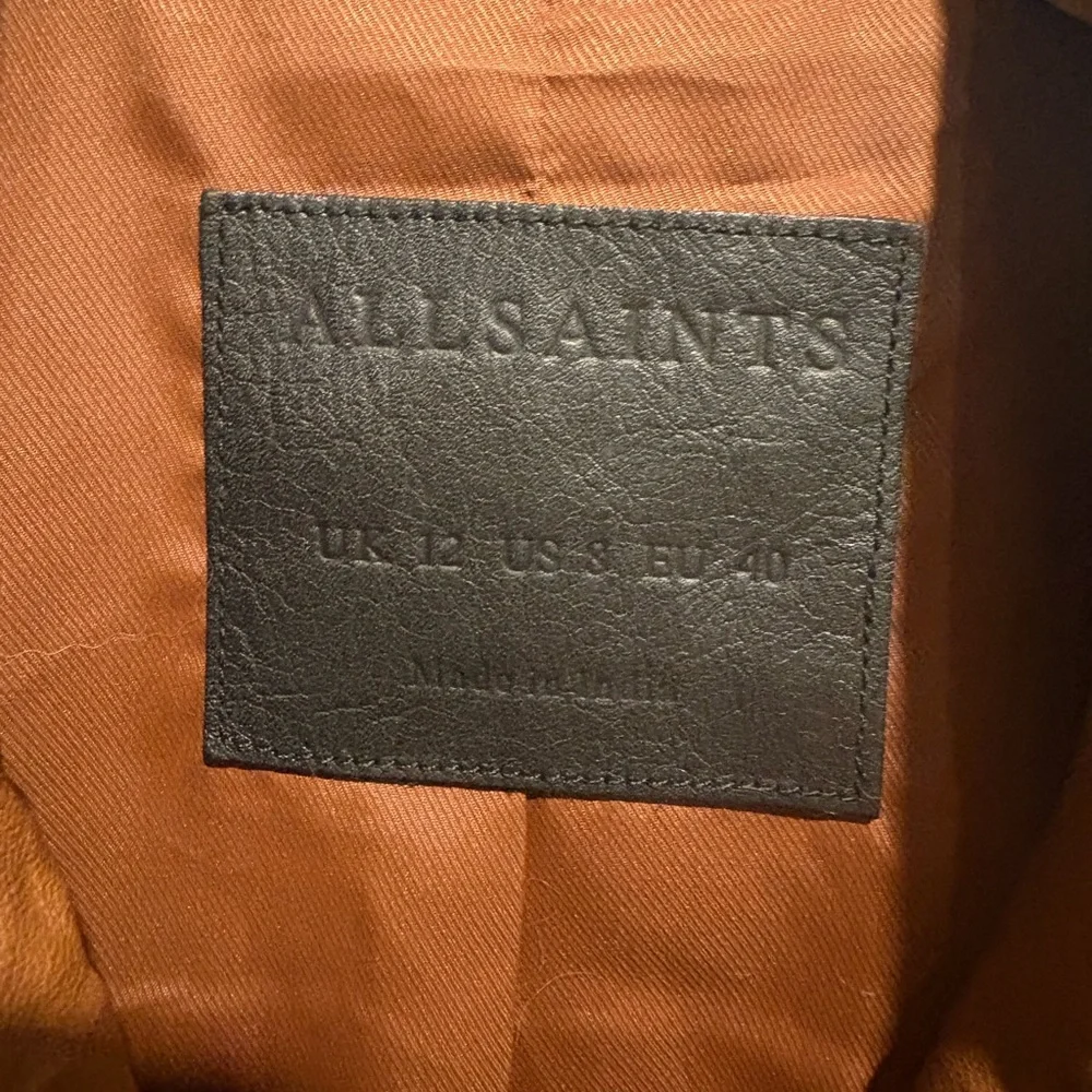 AllSaints Balfern Leather Biker Jacket - Picture 3 of 7